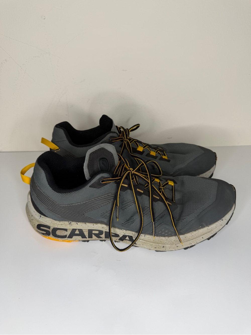Scarpa Spin Planet Trail Running Shoes Men’s 14 Gray Hiking All Terrain Outdoor